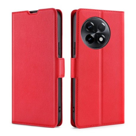Чехол-книжка Voltage Side Buckle для OnePlus Ace 2/11R - красный
