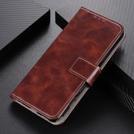 Чехол-книжка Magnetic Retro Crazy Horse Texture на Samsung Galaxy M35 5G - коричневый