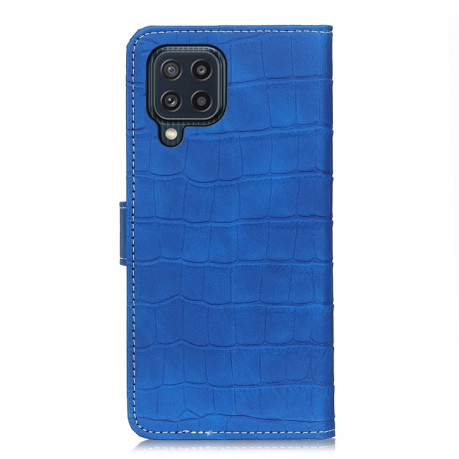 Чехол-книжка Magnetic Crocodile Texture на Samsung Galaxy M32/A22 4G - синий
