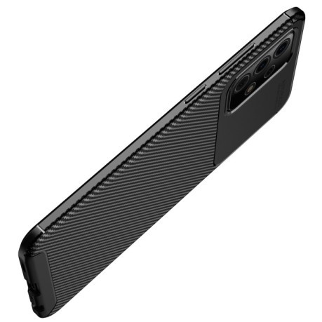 Ударозащитный чехол HMC Carbon Fiber Texture на Samsung Galaxy A52/A52s - черный