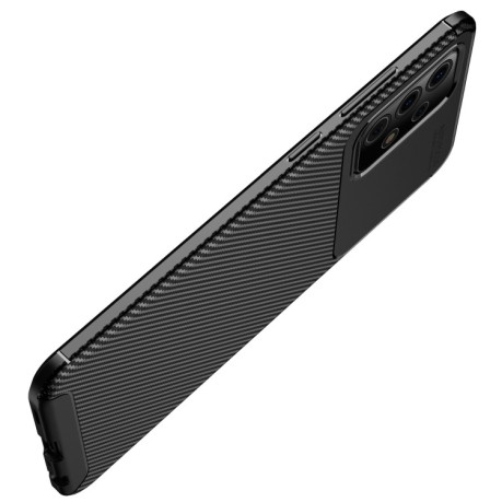 Ударозащитный чехол HMC Carbon Fiber Texture на Samsung Galaxy A52/A52s - синий