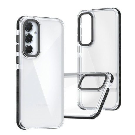 Чехол Dual-Color Clear Acrylic Hybrid для Samsung Galaxy A55 5G - черный