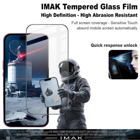 Захисне скло IMAK 9H Full Screen Film Pro+ Version на iPhone 17 / 17 Pro - чорне