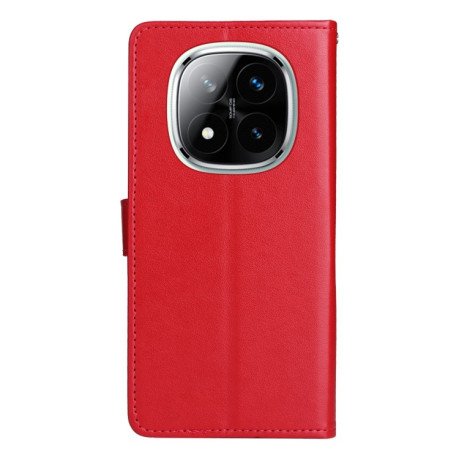Чехол-книжка Cat and Dog для Xiaomi Redmi Note 14 Pro / 14 Pro+ 5G - красный