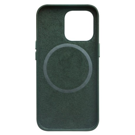 Кожаный чехол QIALINO Nappa Leather Case (with MagSafe Support) для iPhone 13 Pro Max - зеленый