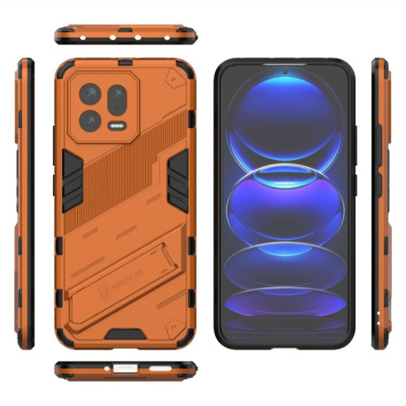 Противоударный чехол Punk Armor для Xiaomi 13 - оранжевый