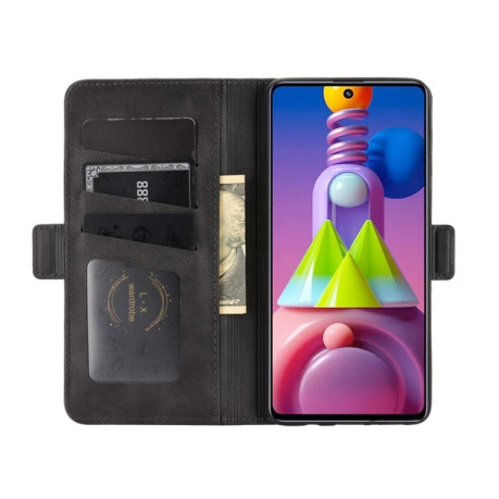 Чохол-книжка Dual-side Magnetic Buckle для Samsung Galaxy M51 - чорний