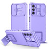 Протиударний чохол Stereoscopic Holder Sliding для Samsung Galaxy A14 5G - фіолетовий