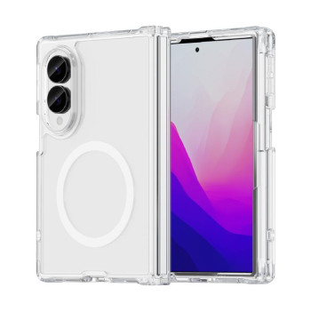 Противоударный чехол Escase с MagSafe на Samsung Galaxy Fold8 5G — прозрачный