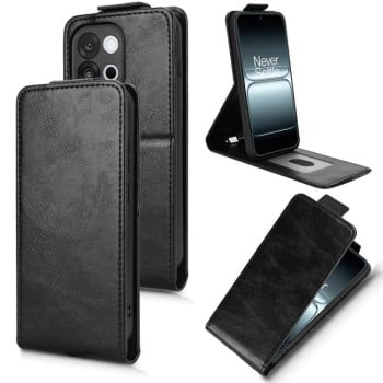 Чехол Magnetic Vertical Flip Leather для OnePlus 13T 5G - черный