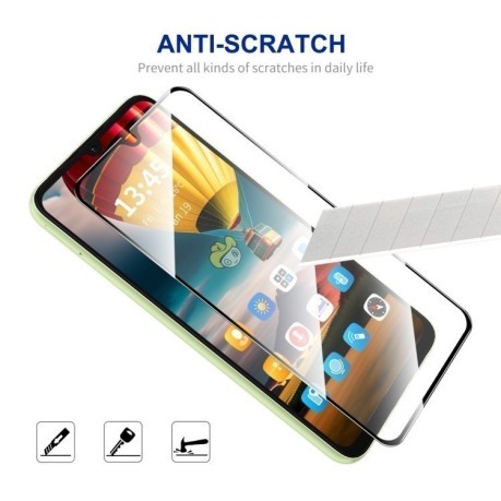 Защитное Стекло ENKAY Full Glue High Aluminum-silicon для Vivo V25e - черное