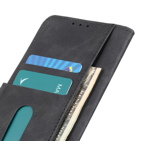 Чехол-книжка KHAZNEH Cowhide Texture на Motorola Edge 60 Fusion / 60 Pro - черный