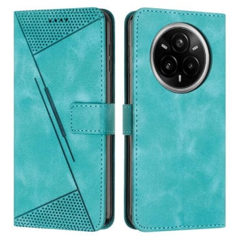 Чехол-книжка Dream Triangle Leather на Realme 14 Pro+ - зеленый