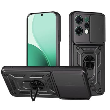 Противоударный чехол Sliding Camshield на OPPO Reno14 5G Global - черный