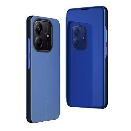 Чехол книжка Clear View на Xiaomi Redmi Note 14 4G 164.84mm - синій
