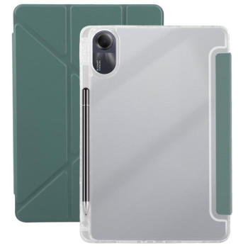 Чехол-книжка Clear Acrylic Demation Leather для Xiaomi Redmi Pad SE 11 2025 / Pad 2 - зелений