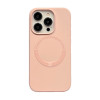 Противоударный чехол Magsafe Magnetic Silicone для iPhone 15 Pro - розовый