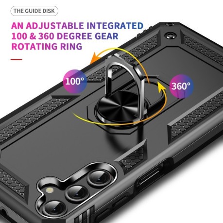 Протиударний чохол HMC 360 Degree Rotating Holder для Samsung Galaxy A25 5G - чорний