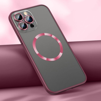 Противоударный чехол Skin Feel (MagSafe) для iPhone 12 Pro Max - красный