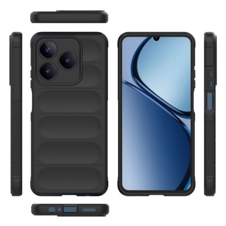 Силиконовый чехол Magic Flannel для Realme C63 - черный