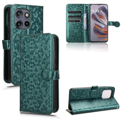 Чохол-книжка Honeycomb Dot для Motorola Edge 50 Neo/S50 5G - зелений