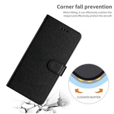 Чехол-книжка Silk Texture Horizontal Flip Leather для OnePlus 13 - черный