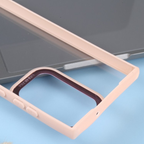 Противоударный чехол Electroplating Hawkeye для Samsung Galaxy S23+ 5G - розовый
