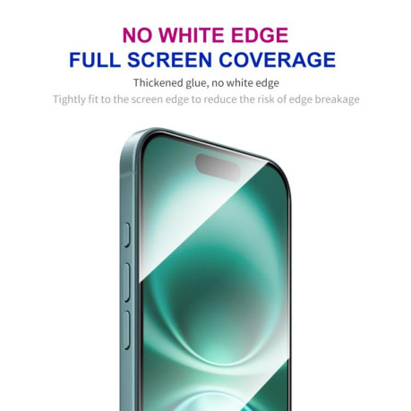 Захисне Скло ENKAY Full Glue High Aluminum-silicon для iPhone Air - чорне
