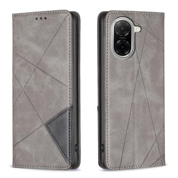 Чохол-книжка Rhombus Texture на Xiaomi Redmi A5 4G 171.7mm - сірий