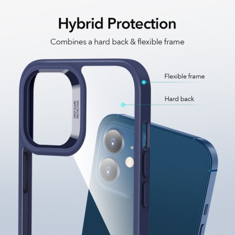 Противоударный чехол ESR Classic Hybrid Series для iPhone 12 Mini - синий