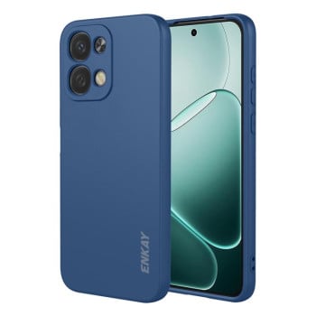 Противоударный чехол ENKAY Liquid Silicone на OPPO A6 Pro 5G Global CPH2781 — тёмно-синий