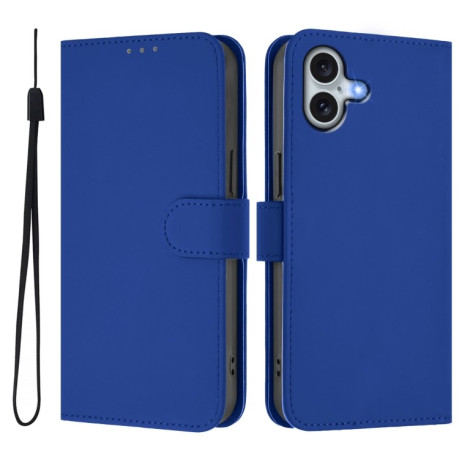 Чохол-книжка Skin Feel S-type для iPhone 16 Plus - синій