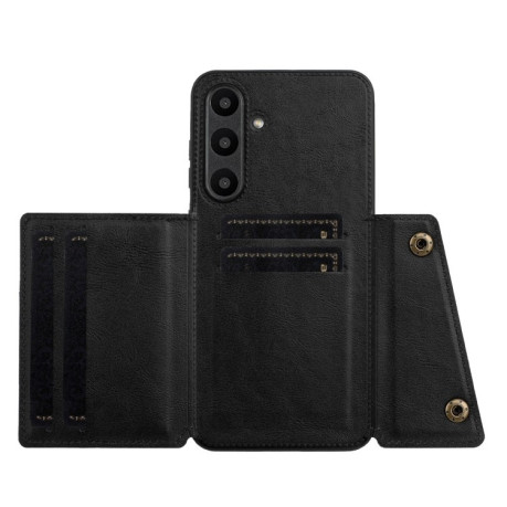 Противоударный чехол Double Buckle для Samsung Galaxy A36 5G - черный