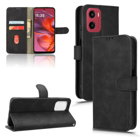 Чохол-книжка Retro Skin Feel Business Magnetic Motorola Moto G05 - чорний