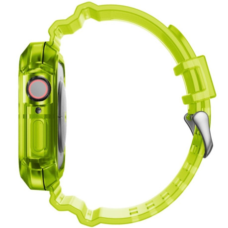 Спортивный ремешок Transparent для Apple Watch  45mm / 44mm / 42mm - желтый