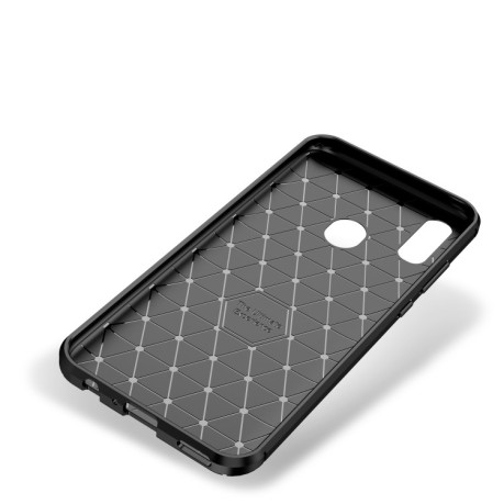 Противоударный Чехол Carbon Fiber на Samsung Galaxy M31s - черный