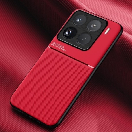 Протиударний чохол Tilt Strip Grain на Xiaomi 15 Pro - червоний