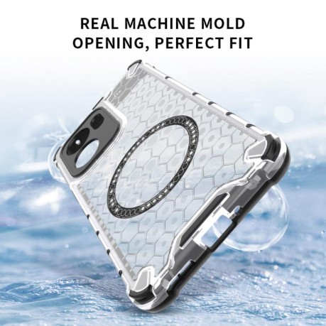 Протиударний чохол Honeycomb Magnetic Ring Shockproof на OPPO Reno13 F 5G Global - чорний