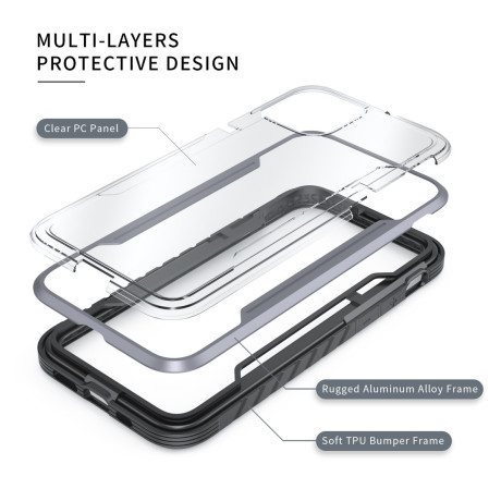 Противоударный чехол X-Fitted  X-FIGHTER  Plus Version для iPhone 12 mini-gray