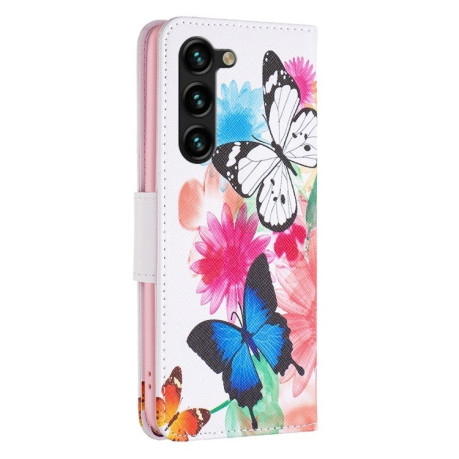 Чохол-книжка Colored Drawing Pattern  для Samsung Galaxy S25+ 5G - Butterflies