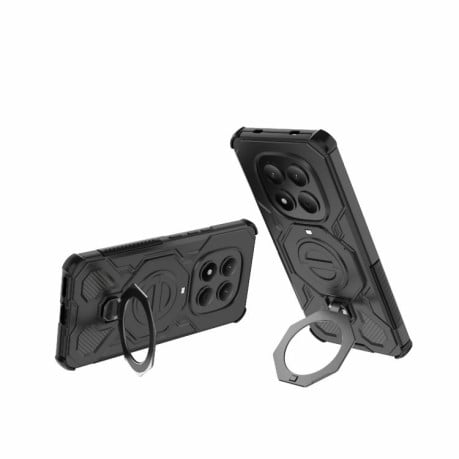 Противоударный чехол J-20 Solid Color MagSafe Magnetic для Redmi Note 15 Pro 4G Global 163.2mm — чёрный