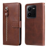 Чохол-книжка Fashion Calf Texture для Vivo V25 5G/V25e 4G - коричневий