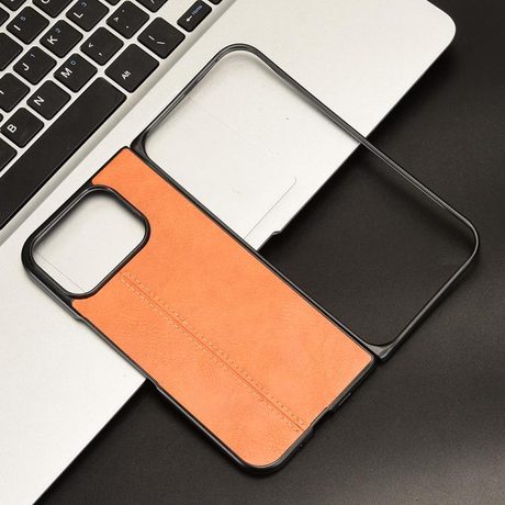 Чехол с прострочкой Sewing Cow Pattern для Google Pixel 10 Pro Fold — жёлтый