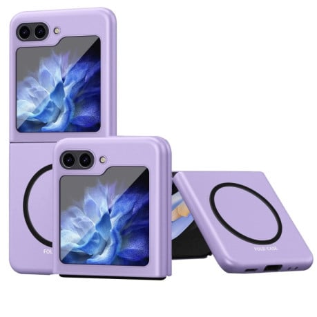 Чехол-книжка Skin Feel Magnetic для Samsung Galaxy  Flip 6 5G - фиолетовый