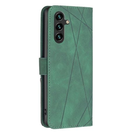 Чехол-книжка Rhombus Texture для Samsung Galaxy A56 5G - зеленый