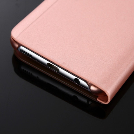 Чехол книжка Clear View на Samsung Galaxy S8/G950 Electroplating Mirror-розовое золото
