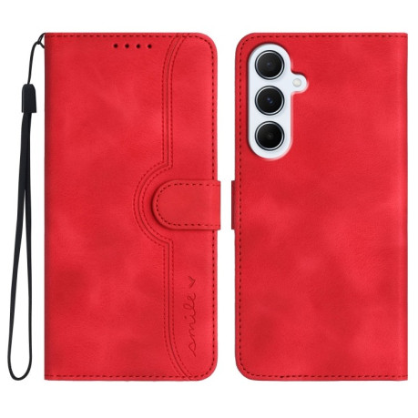Чохол-книжка Skin Feel Heart Amile для Samsung Galaxy A56 5G - червоний