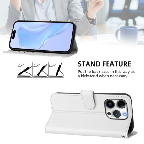 Чохол-книжка Skin Feel S-type для iPhone 16 Pro - білий