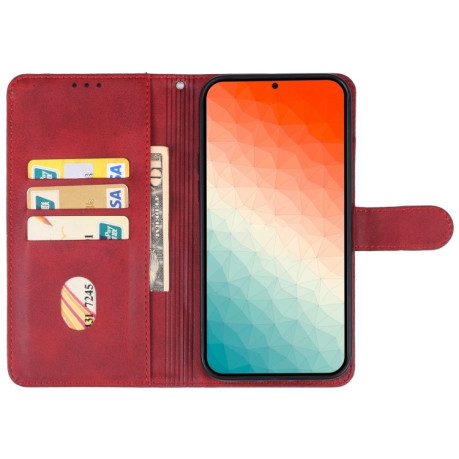 Чехол-книжка EsCase Leather для Samsung Galaxy S24+ 5G - красный