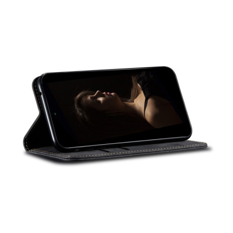 Чехол книжка Denim Texture Casual Style на Samsung Galaxy S25 Ultra 5G - черный